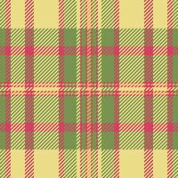 Flow texture fabric plaid, selection check pattern tartan. Horizontal background seamless textile in green and yellow colors. vector