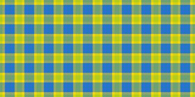 Expressive textile tartan fabric, pano plaid seamless. Card background check texture pattern in blue and lime colors. vector