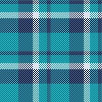 Style background check plaid, folklore texture tartan textile. Packaging pattern fabric seamless in cyan and blue colors. vector