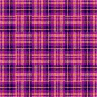 Packaging pattern seamless textile, customer background texture. Stylish tartan check fabric plaid in magenta and red colors. vector