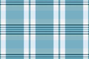 Stroke plaid seamless, nostalgia background check texture. 70s tartan pattern fabric textile in cyan and white colors. vector