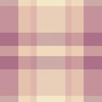 Silky texture seamless, popular tartan background pattern. French textile plaid fabric check in light and pink colors. vector