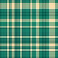 Christmas card background plaid fabric, napkin tartan pattern check. Page seamless texture textile in teal and navajo white colors. vector