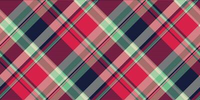 Fibrous textile check background, multicolor texture fabric plaid. Stylish seamless tartan pattern in red and dark colors. vector
