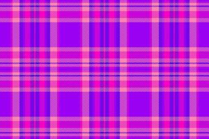 Cut out pattern textile, romantic tartan background check. Bold fabric seamless texture plaid in bright and pink colors. vector