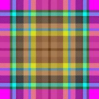 Pixel background design. Modern seamless pattern plaid. Square texture fabric. Tartan scottish textile. Beauty color madras ornament. vector