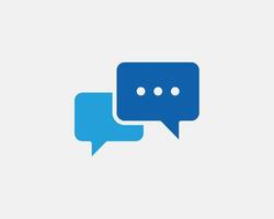 Chat icon design element. Talk bubble speech sign. Dialogue balloon. vector