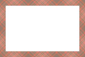 Vintage frame . Scottish border pattern retro style. Tartan plaid ornament. vector