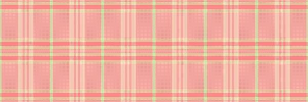 Style texture background , decorative textile plaid seamless. Formal pattern check tartan fabric in light and red colors. vector