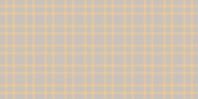Calm tartan seamless fabric, collage textile check texture. Poster pattern plaid background in grey and amber colors. vector