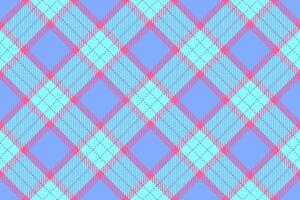 Idyllic seamless pattern, endless texture textile plaid. Inspiration background fabric check tartan in teal and blue colors. vector