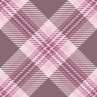 Linen check fabric texture, sample seamless textile background. Happy plaid tartan pattern in light and pastel colors. vector