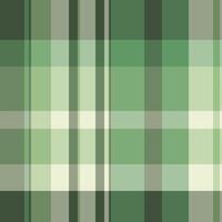 Frame textile check texture, individuality tartan pattern . Multicolored seamless background fabric plaid in pastel and green colors. vector