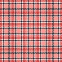 Menswear plaid seamless textile, classy background tartan fabric. Loft texture check pattern in red and white colors. vector