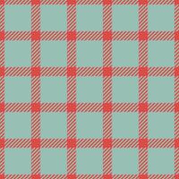 Form plaid texture background, wool textile check . Purchase fabric pattern seamless tartan in red and pastel colors. vector