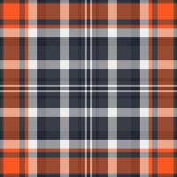 Rustic plaid fabric background, chequered seamless texture tartan. Good check pattern textile in dark and white colors. vector
