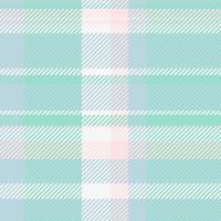Funky fabric plaid, classical pattern texture seamless. Front textile background check tartan in teal and light colors. vector