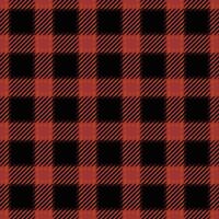 Floor textile tartan fabric, man background plaid. Tidy texture seamless check pattern in red and black colors. vector