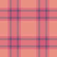 Deep background seamless check, funky fabric pattern tartan. Long plaid texture textile in red and pink colors. vector