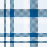 Panjabi texture pattern , intricate tartan seamless plaid. Skirt background check textile fabric in cyan and pastel snow colors. vector