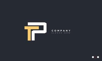 TP Alphabet letters Initials Monogram logo vector