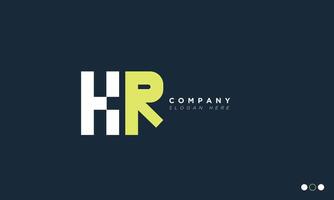 HR Alphabet letters Initials Monogram logo vector