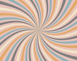 Retro sunburst background. Spiral pattern with sun rays. Illustration. vector
