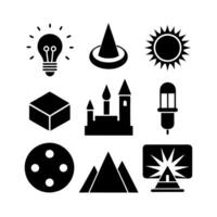 Discover creative icon symbolizes exploration vector