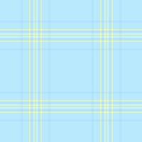 Skill fabric pattern, fashion check texture textile. Cowboy seamless background tartan plaid in light and cyan colors. vector