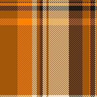 Canadian check pattern background, pixel fabric tartan textile. Mosaic plaid texture seamless in orange and light colors. vector