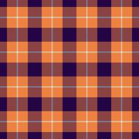 Heritage textile pattern background, subtle seamless check . Serene tartan texture fabric plaid in orange and red colors. vector