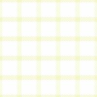 Fade fabric plaid textile, tape pattern background texture. Idea check seamless tartan in white and light colors. vector