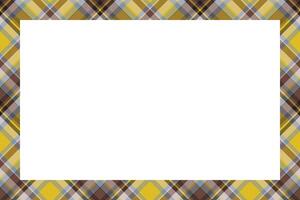 Vintage frame . Scottish border pattern retro style. Tartan plaid ornament. vector