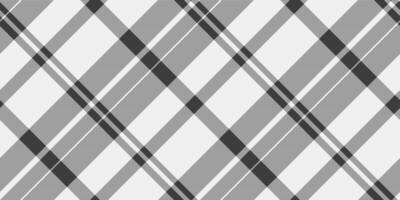 Royalty check seamless fabric, layout textile pattern. Dress tartan plaid background texture in white and grey colors. vector