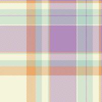 Cell pattern fabric tartan, back to school check background seamless. Luxury plaid textile texture in beige and pastel colors. vector