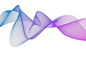 Abstract motion wave gradient line background vector