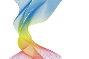 Abstract Color blend wave background vector