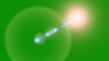 A green background with a bright light shining through it video