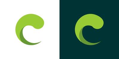 C icon logo creative clean abstract design business graphic vector
