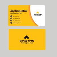 Clean style modern business card or visiting card identity template vector