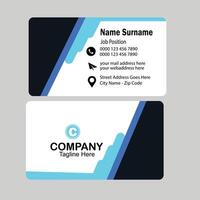 Corporate business card template, Modern business card design template, Clean professional business card template, visiting card, business card template. vector