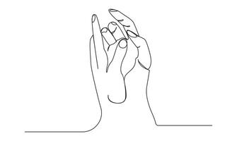 Hand continuous one line drawing on white background illustration minimalist anatomy concept vector