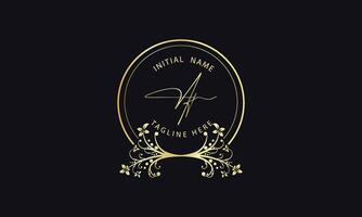 AJ J A Initial handwriting signature logo template vector