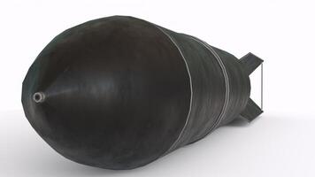 atom bomb with white background photo