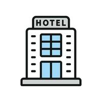 Hotel building icon design rendered with simplicity and modern aesthetics vector