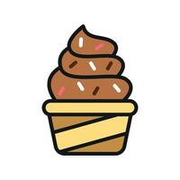 A delightful blend of simplicity and modernity in this ice cream icon graphic vector