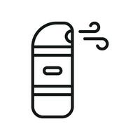 The air freshener icon offers a simple yet visually effective graphic created with modern design principles. vector