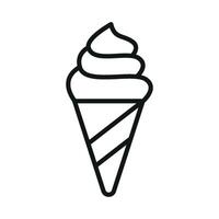 Minimalist design meets modern style in this ice cream icon graphic vector