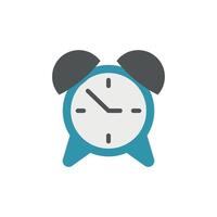 Stylish and minimalistic alarmclock icon concept showcasing modern graphic design principles vector