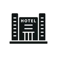 A fresh and innovative take on hotel building icon graphic design vector